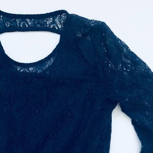 5 / $35 • cato • navy blue lace dress